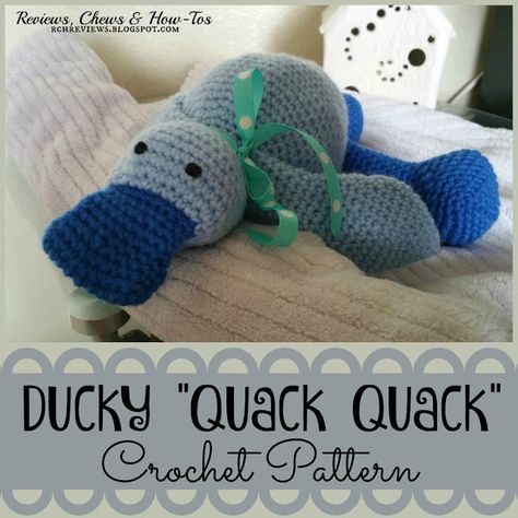 Crocheted Duck, Crochet Flats, Duck Pattern, Duck Toy, Quack Quack, Mish Mash, Ugly Duckling, Crochet Stuff, Diy Crochet Projects