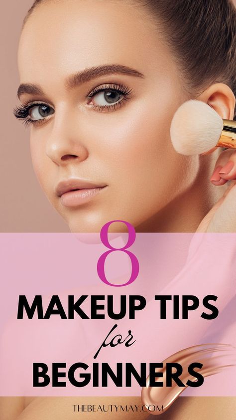 makeup tips for beginners Best Drugstore Waterproof Mascara, Basic Makeup For Beginners, Beauty Secrets Hair, Quick Makeup Routine, Affordable Makeup Brushes, Beauty Hacks Lips, Beauty Hacks Skincare, Simple Makeup Tips, Quick Makeup