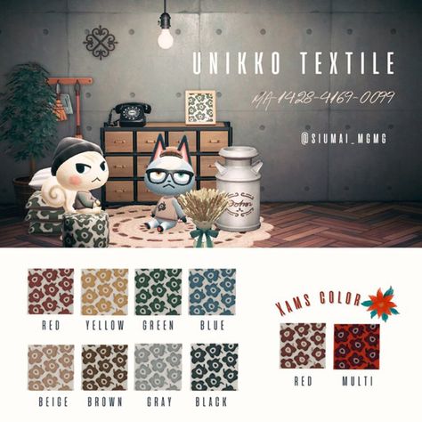 Acnh Road Code, Animal Crossing Prints, Motif Animal Crossing, Acnh Pattern, Acnh Interior, Acnh Items, Japanese Island, Nordic Sofa, Animal Crossing Patterns