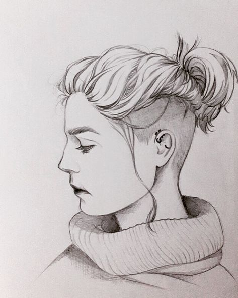 Arts References, Short Hair Drawing, Undercut Hair, Undercut Hairstyle, Drawing Refrences, Drawing Hairstyles, Learn To Sketch, Undercut Hairstyles Women, Hairstyle Men