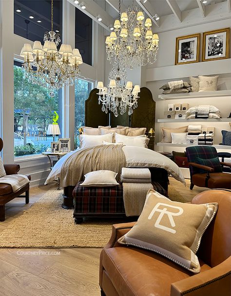 The new Ralph Lauren Home location in Dallas Knox Street area. via CourtneyPrice.com Ralph Lauren Home Kitchen, Ralph Lauren Interiors English Country, Ralph Lauren Style Bedroom, Ralph Lauren Bedroom Aesthetic, Ralph Lauren Aesthetic Bedroom, Ralf Lauren Home Interiors, Ralph Lauren Style Interiors, Ralph Lauren Home Bedroom, Ralph Lauren Home Aesthetic