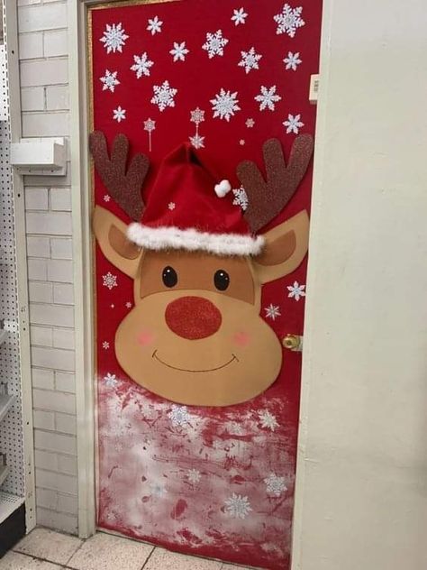 Christmas Decoration Door School, Christmas Decoration For Doors Classroom, Christmas Door Decorating Contest School Classroom, Reindeer Door Decoration For Classroom, Christmas Doors For School, Classroom Door Christmas Decorations, Classroom Door Decorations For Christmas, Christmas Door Decorations For School, Door Decorations Classroom Christmas