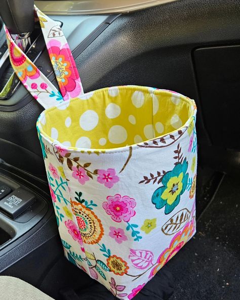 The sewing tutorial for the car trash bag is now live! Comment Car for the free sewing pattern! ✂️🧵 #jmbhandmade #cartrashbagpattern #cartrashbag #fabrictrashbag #sewing #sewingprojects #sew #lovetosew #sewingtutorial #sewistsofinstagram #sewfun #sewingideas #sewsewsew #sewingcreations #handmadeforlife #handmade #handmadelife #createeveryday #colorful Car Trash Bag Diy Pattern Free, Sewing Car Accessories, Car Trash Can Sewing Pattern, Car Trash Bag Diy, Diy Car Trash Can, Car Trash Can, Car Trash Bag, Scrap Busters, Free Sewing Pattern