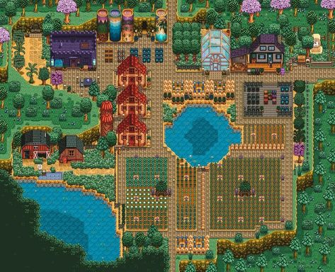 Monster Farm Stardew Valley, Stardew Valley Monster Farm Layout, Wilderness Farm Stardew Valley, Stardew Valley Wilderness Farm, Stardew Valley Wilderness Farm Layout, Stardew Valley Layout, Stardew Valley Tips, Stardew Valley Farms, Farm Layout