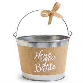 Flower Girl Pail, Rustic Flower Girl, Flower Girl Petals, Tin Flowers, Rustic Flower Girls, Bride Flower, Ring Boy, Flower Girl Baskets, Rustic Flower