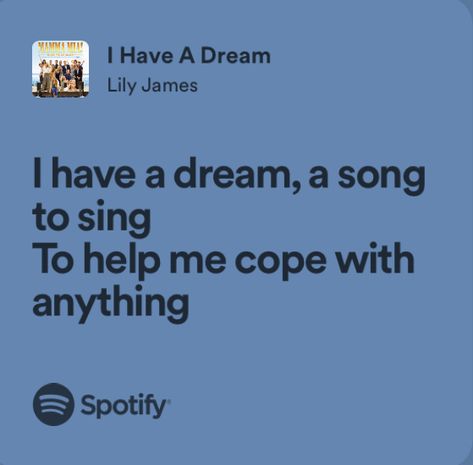 Mamma Mia Lyrics, Lily James Mamma Mia, Abba Lyrics, Mia Vibes, College Collage, Yearbook Quotes, Fav Music, Room Prints, Lily James