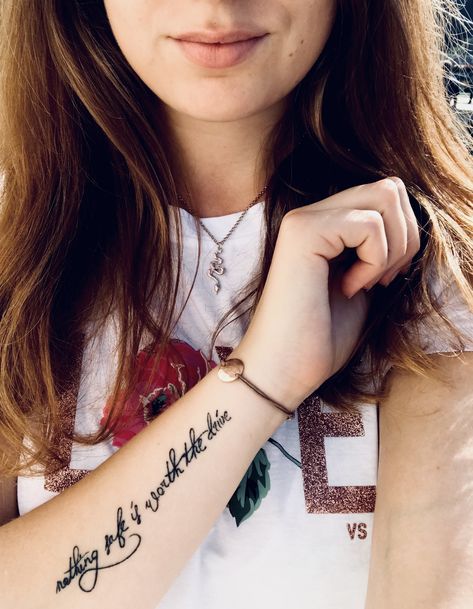 Nothing Safe Is Worth The Drive, Nothing Safe Is Worth The Drive Tattoo, Drive Tattoo, Swift Tattoo, Tattoo Red, Taylor Swift Tattoo, Red Tattoo, Tattoo Instagram, Famous Tattoos