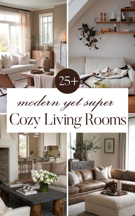 Love the vibe of a beautiful cozy living room? Us too - and today, we’re sharing our very fav living room ideas with the *ultimate* cozy vibes. Whether you love a more earthy living room or love the neutral, minimalist living room look, *this* is the living room inspo you’ll love. (Save these cozy living rooms to your living room inspiration board for later!) Cozy Classic Apartment, Interior Designed Living Rooms, Cozy Living Rooms Neutral, Apartment Living Room Cream Couch, Seattle Living Room, Modern Farmhouse Couch Living Room, Maximalist Decor Neutral, How To Make A Couch Look Cozy, Cozy Living Room Ideas On A Budget