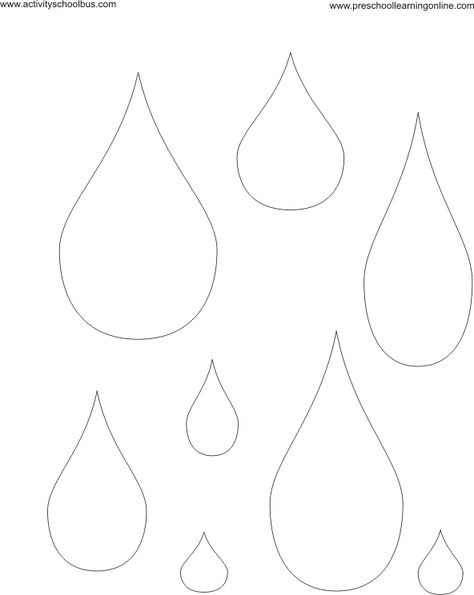 Big Raindrop Template Printable Free | Raindrops Coloring Page Moldes Para Baby Shower, Sprinkle Shower, Boy Baby Shower Ideas, Sprinkle Baby Shower, Baby Shawer, Mothers Day Crafts For Kids, Shower Bebe, Baby Sprinkle, Templates Printable Free