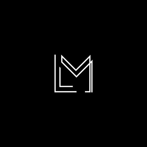 Lm Monogram Logo, Lm Monogram, Ml Logo, Foto Best Friend, Logo Design Negative Space, Bohemian Interior Design, Clothing Brand Logos, Interior Designer Logo, Logo Design Typography