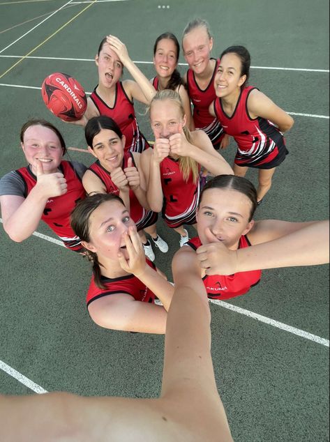 Netball Team Photos, Netball Outfit, Aesthetic Netball, Netball Photos, Netball Fitness, Netball Aesthetic, Netball Outfits, Netball Pictures, How To Play Netball