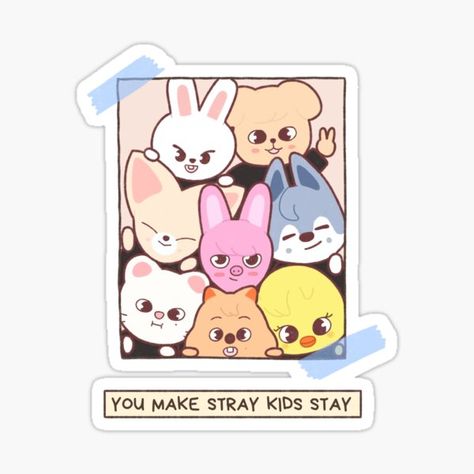 Skzoo Sticker, Skz Stickers, Kids Zoo, Cute Laptop Stickers, Pop Stickers, Iphone Wallpaper App, Kpop Drawings, Baby Squirrel, Digital Painting Tutorials