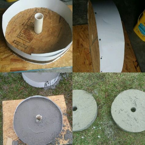 90lbs concrete plates Homemade Workout Equipment, Concrete Weights, Diy Exercise Equipment, Homemade Gym Equipment, Home Made Gym, Backyard Gym, Diy Gym Equipment, Diy Home Gym, Diy Gym