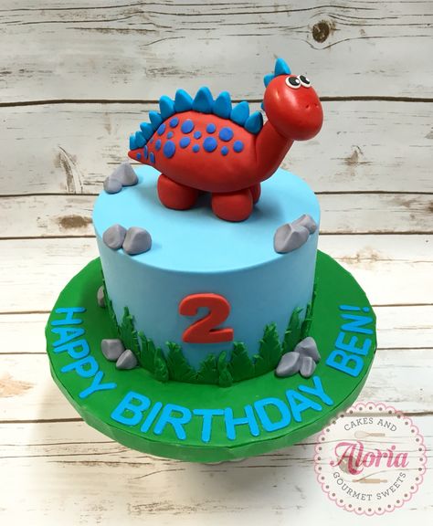 Red dinosaur birthday cake Red Dinosaur Cake, Kindness Party, Dinosaur Cakes, Dinosaur Birthday Cake, Lion Cake, Red Dinosaur, Old Cake, Gourmet Sweets, 2nd Birthday Party For Boys