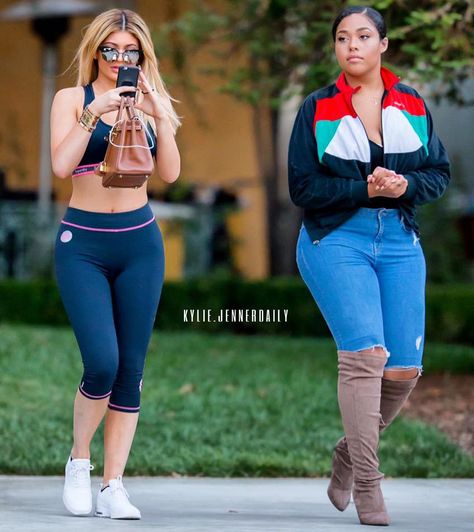 Kylie And Jordyn, Jordyn Woods Style, Kylie Jenner Fotos, Look Kylie Jenner, Jenner Girls, Looks Kylie Jenner, Bestie Outfits, Kylie J, Jordyn Woods