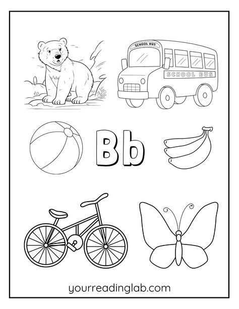 letter b worksheet Letter B Worksheets For Kindergarten, Letter B Coloring Pages Free Printables, Letter B Worksheet, B Activities, Bears And Balloons, B Worksheet, Reading Lab, Letter B Coloring Pages, Letter B Activities