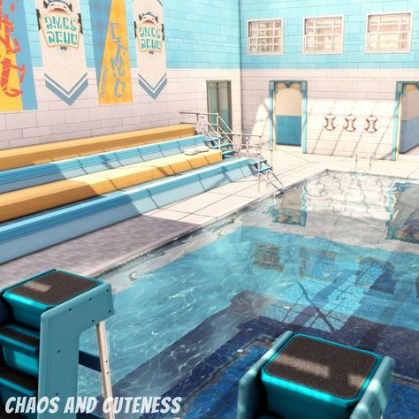 I knew when it came time to create the interior of this high school that I really wanted to include a pool. Who's ready to jump in? 💦 Click to check out the speed build video! #sims #thesims #thesims4 #sims4 #thesims4highschoolyears #sims4highschool years #sims4speedbuild #highschool #pool #indoorpool #highschoolpool #highschoolyears #sims4build #sims4builds #thesims4build #thesims4builds #sims4building #thesims4building #sims4highschoolbuilding sims4highschoolbuild #sims4highschoollot Sims 4 Drinking Fountain Cc, Sims 4 Highschool Floorplan, Sims 4 High School Ideas, Sims School Building, Sims 4 Bleachers, Sims 4 Pool Build, Highschool Years Sims 4, The Sims 4 High School Years, Sims 4 High School Layout