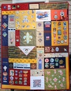 Eagle Scout Quilt, Boy Scouts Eagle, Eagle Scout Ceremony, Boy Scout Patches, Arrow Of Lights, Eagle Scouts, Scout Mom, Scout Activities, Tshirt Quilt