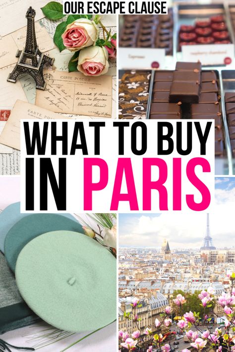 What to Buy in Paris: 25+ Best Paris Souvenirs - Our Escape Clause 12 Things To Buy In Paris, Buying Designer Bags In Paris, What To Bring To Paris, Paris Souvenirs Gift, Best Paris Souvenirs, Best Things To Buy In Paris, What To Buy In France, Gifts From Paris, Paris Souvenirs Ideas