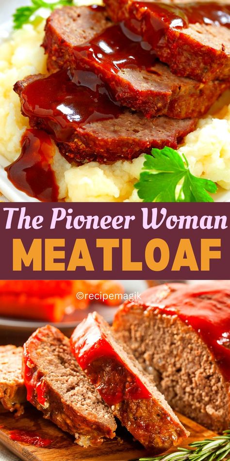 The Pioneer Woman Meatloaf Pioneer Woman Recipes Dinner, Pioneer Woman Desserts, The Best Meatloaf Recipe, Best Meatloaf Recipe, The Best Meatloaf, Ree Drummond Recipes, Meatloaf Recipes Pioneer Woman, Pioneer Woman Meatloaf, Thanksgiving Dinner Ideas