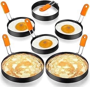 Omelette Sandwich, Egg Ring Mold, Egg Ring, Breakfast Omelette, Pancake Molds, Egg Rings, Egg Poacher, No Egg Pancakes, Egg Cooker