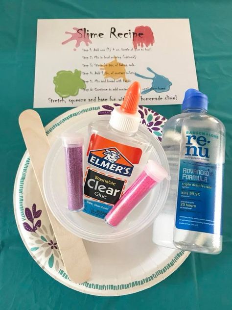 Ava's 8th Birthday: How to Host a Slime Party Make Your Own Slime Party, Girls Slime Birthday Party, Diy Slime Party, Slime Themed Birthday Party, Slime Birthday Party Ideas, Slime Party Ideas, Craft Birthday Party Ideas, Slime Making Party, Slime Business