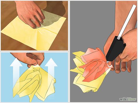 Make a Fake Fire (tissue paper) How To Make Fake Fire With Tissue Paper, How To Make Flames Out Of Tissue Paper, Tissue Paper Flames Fire, Tissue Paper Fire, Camping Theme Bedroom, Moana Halloween, Fire Clothing, Torches Diy, Zombie Halloween Decorations