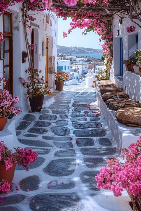 5 Most Beautiful Places in Greece - He Travels Solo Kamari Beach, Greece Mykonos, Santorini Sunset, Places In Greece, Greece Photography, Mykonos Town, Solo Travel Destinations, White Building, Mykonos Greece