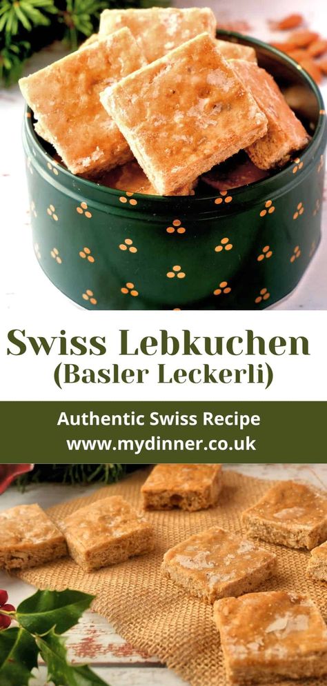 Basler Leckerli Recipe, Basler Leckerli Christmas Cookies, Swiss Christmas Cookies Recipes, Traditional Swiss Cookies, Swiss Gingerbread recipe. Swiss Gingerbread Cookies, Basler Leckerli Recipe, Swiss Gingerbread, Swiss Cookies, Swiss Desserts, Swiss Christmas, Gingerbread Bars, Traditional Gingerbread, German Christmas Food, Swiss Cuisine