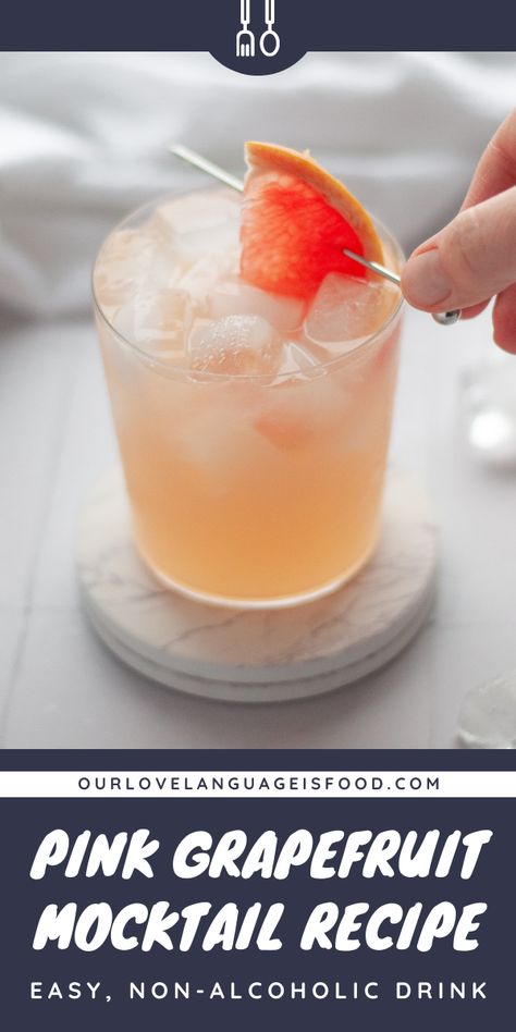 This easy mocktail recipe is bright, citrusy, and super easy to sip on. Made with 100% grapefruit juice, fresh-squeezed lime juice, simple syrup, and lemon-lime soda, this delicious pink grapefruit mocktail is a must-try! Virgin Paloma, Grapefruit Mocktail, Simple Mocktail, Healthy Detox Drinks, Grapefruit Drink, Citrus Drinks, Easy Mocktail Recipes, Fun Drink Recipe, Easy Punch Recipes