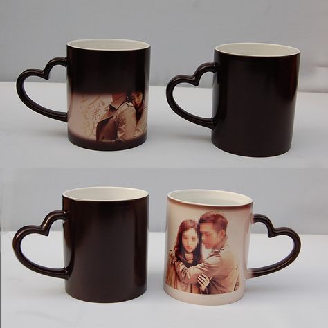 P178 11oz Heat Sensitive Color Changing Magic Black Sublimation Ceramic Coated Heart Handle Mug With customized https://m.alibaba.com/product/60863821654/P178--11oz-Heat-Sensitive-Color.html?__sceneInfo={"cacheTime":"1800000","type":"appDetailShare"} Emergency Survival Kit, Mugs Ceramic, Mug Printing, Animal Ornament, Ceramic Cup, Personalized Mugs, Personalized Pet, Ceramic Cups, Color Change