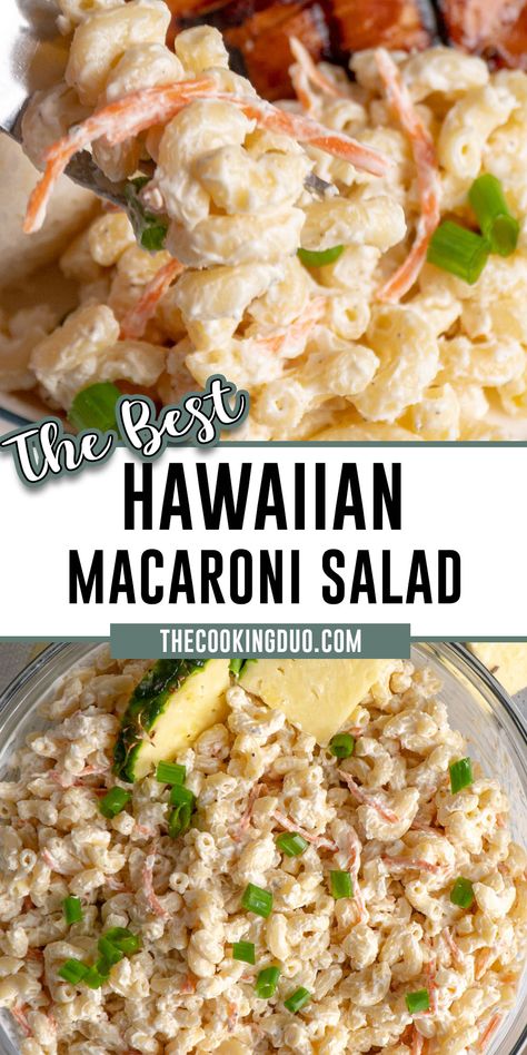 Hawaiian Mac Salad, Salad With Tuna, Tuna Macaroni Salad, Hawaiian Macaroni Salad, Bbq Side Dishes, Mac Salad, Macaroni Salad Recipe, Easy Pasta Salad, Summer Side Dishes