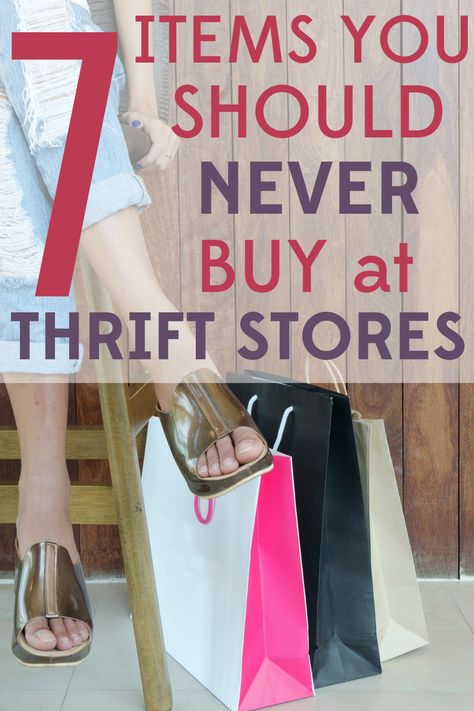 Do you know what to avoid when thrifting? Check out these 7 bargain pitfalls that you should never buy at thrift stores. Thrift Store Fashion Diy, Thrift Flip Ideas, Thrift Flip Clothes, Thrifting Tips, Goodwill Store, Thrift Store Fashion, Thrift Store Diy, Thrift Store Outfits, Thrift Store Shopping