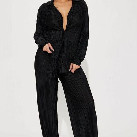 👉 "Shop at Jaded Storm" Get 20% off! Code: Thankyou20 👈 ZINNIA PLEATED SHIRTS AND PANTS SET 👇 https://postdolphin.com/t/LI9JR Crinkle Pants, Zebra Pant, Turquoise Fashion, Sweater Jumpsuit, Wide Leg Pant, Pleated Pants, Curve Dresses, Pant Set, Shirt And Pants