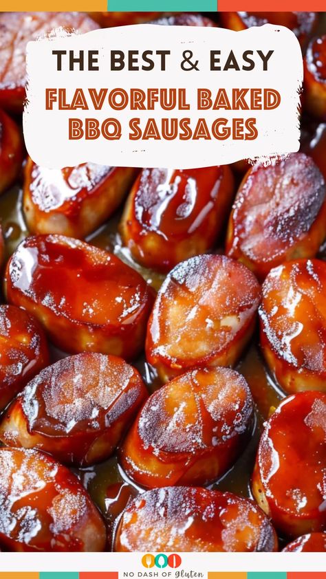 Flavorful Baked BBQ Sausages Bbq Kielbasa Recipes, Bbq Polish Sausage, Baked Summer Sausage, Barbque Ideas Bbq, Polish Sausage Appetizers, Bbq Sausage Recipes, Bbq Smoked Sausage Bites, Sausage App, Bbq Sausage Bites