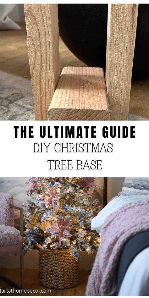 Christmas Tree in Basket Christmas Tree Pedestal, Diy Xmas Tree Stand, Tree Skirt Alternative Diy, Tree Stand Diy, Christmas Tree In Planter, Christmas Tree In A Basket, Diy Christmas Tree Stand, Christmas Tree Stand Diy, Christmas Tree Base Cover