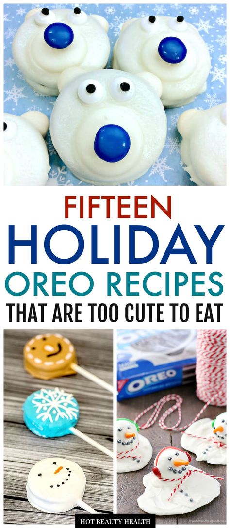 Looking for holiday dessert and treat ideas to serve at Christmas parties or gift away? Get inspired with these holiday oreo cookie recipes! From cookie pops and brownies to fudge and truffles! #cuteholidayoreorecipes #holidaytreats Oreo Cookie Recipes, Food Baskets, Xmas Baking, Xmas Recipes, Dipped Pretzels, Christmas Sides, Candy Ideas, Xmas Treats, Baking 101