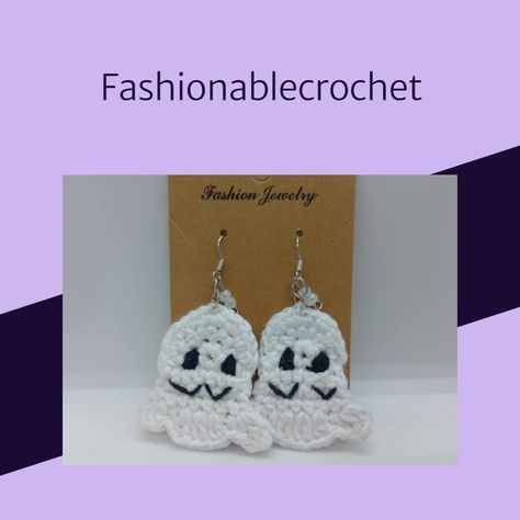 Add a spooky yet stylish touch to your look with these handmade crochet ghost earrings! Perfect for Halloween or any time you want a playful accessory, these lightweight earrings are crafted with soft, durable yarn and feature adorable ghost designs. The perfect statement piece for fans of unique, handcrafted jewelry, these earrings make a fun addition to any outfit. Customizable in various colors, they are also great for gifting.💞 Crochet Ghost, Unique Handcrafted Jewelry, Ghost Earrings, Ghost Design, Lightweight Earrings, Light Weight Earrings, Handmade Crochet, Handcrafted Jewelry, Statement Pieces