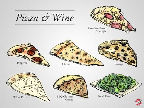 Great Advice on Pairing Wine with Pizza | Wine Folly Pizza Pairings, Wine Paring, Barbecue Chicken Pizza, Wine And Pizza, Wine Folly, Portuguese Wine, Sausage Pizza, Types Of Pizza, Wine Knowledge