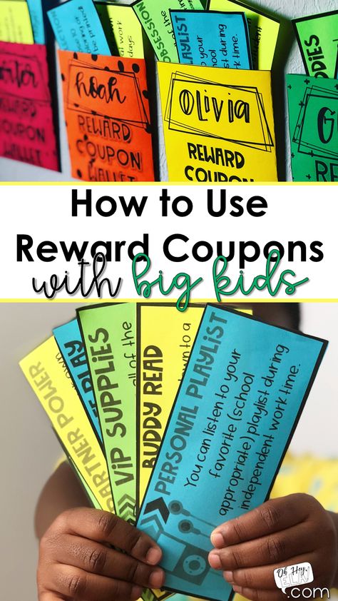 FREE Reward Coupon Organization – Oh hey, ELA! Pbis Ticket Organization, Classroom Reward Tickets, Behavior Rewards For School, Individual Student Behavior Management, 5th Grade Incentive Ideas, Middle School Rewards And Incentives, Classroom Ticket Reward System, Pbis Rewards Incentive Ideas, 5th Grade Classroom Management