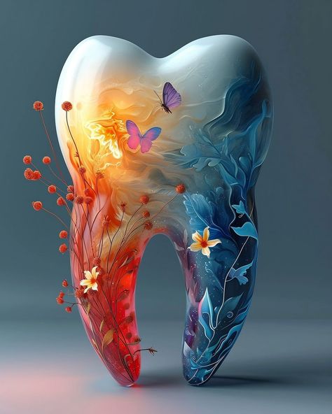 Dental Masterpieces | Roots that anchor, nerves that feel — a microcosm of life in every tooth! 🔥 #dentistry #dentalart #dentalartistry #dentallife… | Instagram Dentistry Design, Dental Wall Art, Tooth Art, Dental Pictures, Dental Wallpaper, Dentist Art, Dental Photos, Dental Images, Dental Logo Design