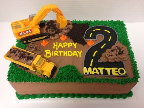 construction truck cake half sheet | ideas about Construction Cakes on Pinterest | Construction party cakes ... Bulldozer Cake, Construction Party Cakes, Construction Birthday Cake, Digger Birthday, Truck Birthday Cakes, Construction Theme Birthday Party, Truck Toppers, Construction Cake, Truck Cake