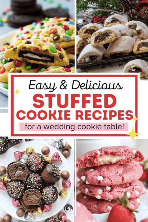 easy stuffed cookies for wedding cookie table