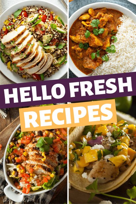 Hello Fresh Meal Recipes, Hello Fresh Thanksgiving Recipes, Meal Service Recipes, Hello Fresh Meals At Home, Dinner Ideas Hello Fresh, Fresh Easy Meals, Hello Fresh Salad Recipes, Hello Fresh Family Friendly Meals, Hello Fresh Meal Ideas