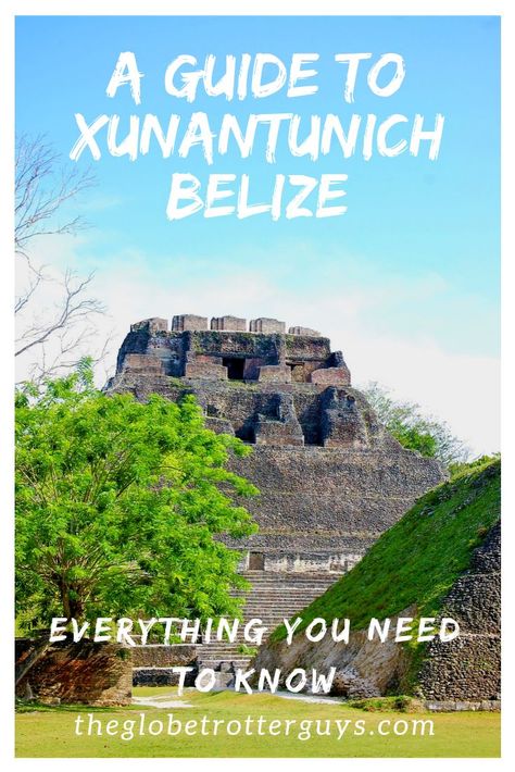 Make sue to visit Xunantunich when you go to Belize, it is stunning!  Here is everything you need to know first.  #belize #xunantunich #centralamerica #adventuretravel Things To Do In Belize, Belize Travel Guide, Belize Beach, Maya Ruins, Belize Resorts, Mexico Culture, Mexico Resorts, Belize Travel, Central America Travel