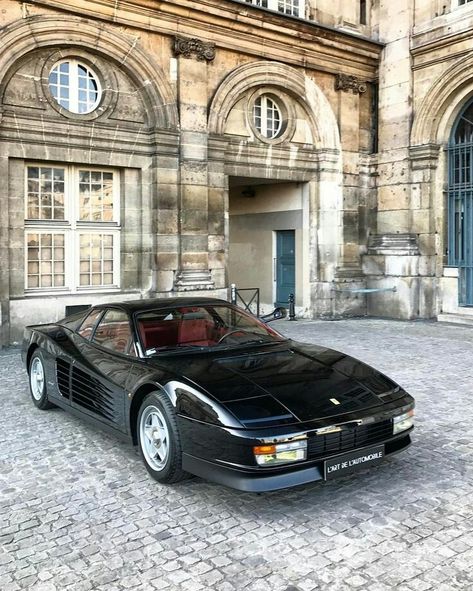 LIKE Money Cars Aesthetic, Old Money Cars, 10 Car Garage, Ferrari Art, Ferrari 2017, Black Ferrari, Ferrari Mondial, Ferrari 288 Gto, Vintage Ferrari