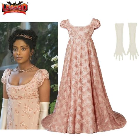 Bridgerton Edwina Sharma Cosplay Costume Rococo Baroque Vintage Empire High Waistline Regency Era Ball Gown Dress for Women - AliExpress Edwina Sharma, Gown Dress For Women, Regency Ball, Winters Tale, Rococo Baroque, Ball Gown Dress, Regency Dress, Regency Era, Ball Gown Dresses