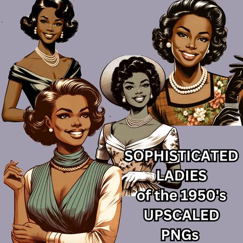 1950 Black Women, 1950s Black Women, Black Women Lifestyle, Elvis Party, 1950s Life, Rich Art, American Photo, Barbie Images, Afrocentric Art