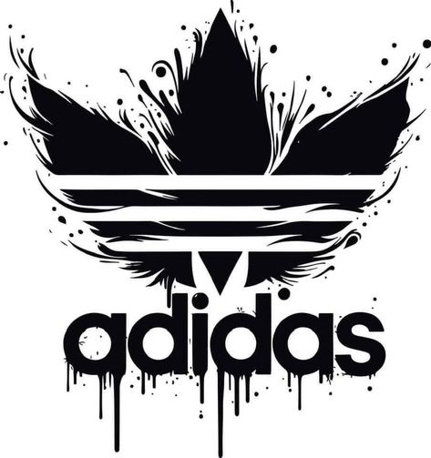 Adidas Logo Art Design, Nike Tshirt Design Ideas, Adidas Svg, Nike Logo Design, Nike Logo Vector, Adidas Logo Art, Adidas Poster, Couple T Shirt Design, Large Paper Flowers Diy