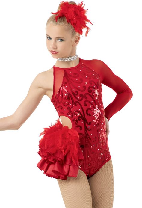 Weissman® | Asymmetrical Leotard with Side Bustle Duet Costumes, Pouf Hair, Weissman Dance Costumes, Weissman Costumes, Dance Jazz, Dance Recital Costumes, Jazz Pants, Jazz Costumes, Solo Costume